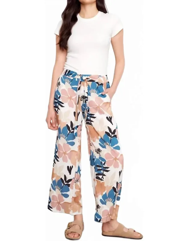 Printed Wide Leg Pants