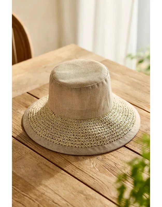 Crochet Brim Bucket Hat