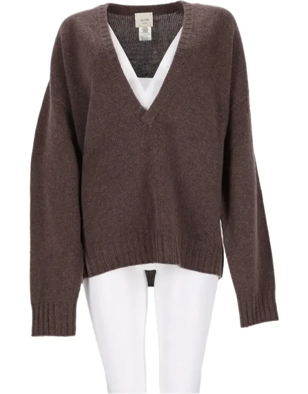 Relaxed Fit Merino Wool And Cashmere Sweater