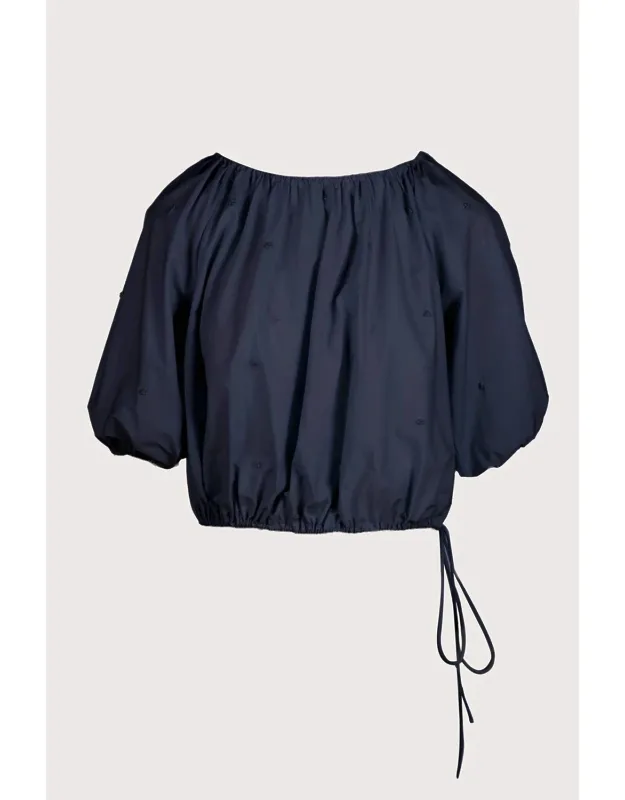 Lotus Embroidered Top