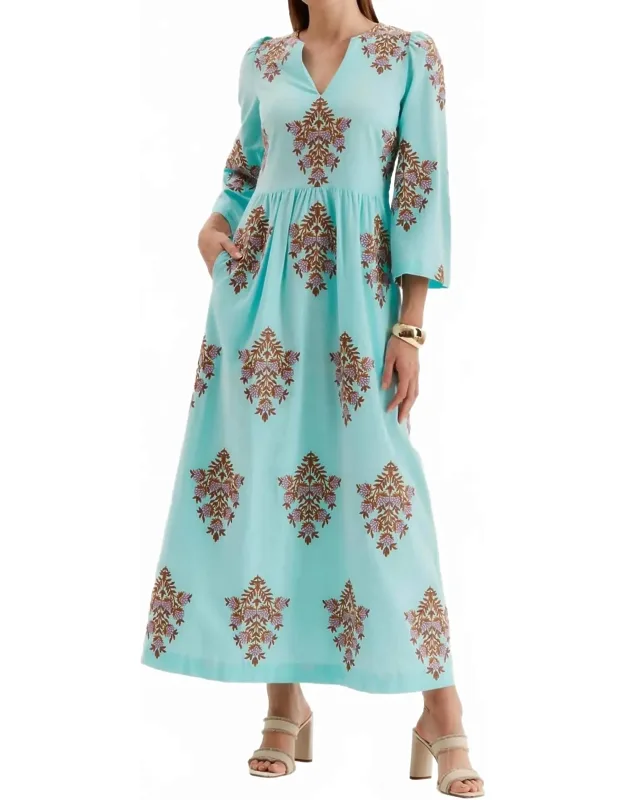 Embroidered Maxi Dress