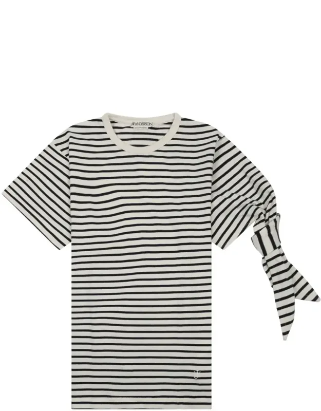 Horizontal Striped Knot T-shirt