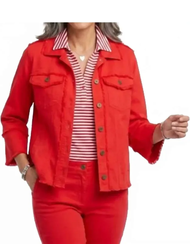 Fringe Trim Jacket