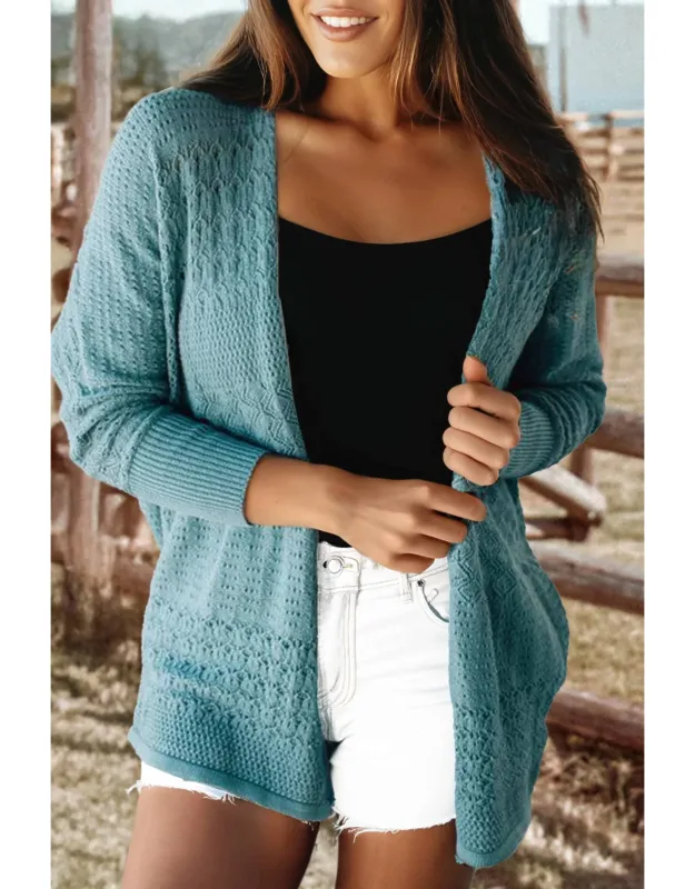 Knit Open Front Cardigan