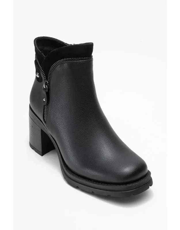 Parly Zip-block Heel Boots