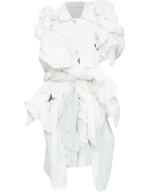 Asymmetric Knotted Bundle Vest Jacket