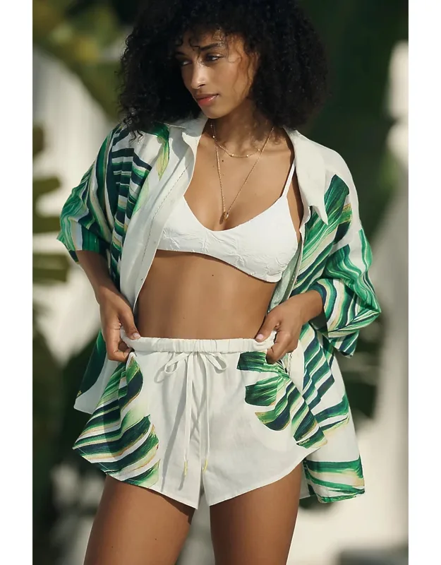 Linen Blend Shorts