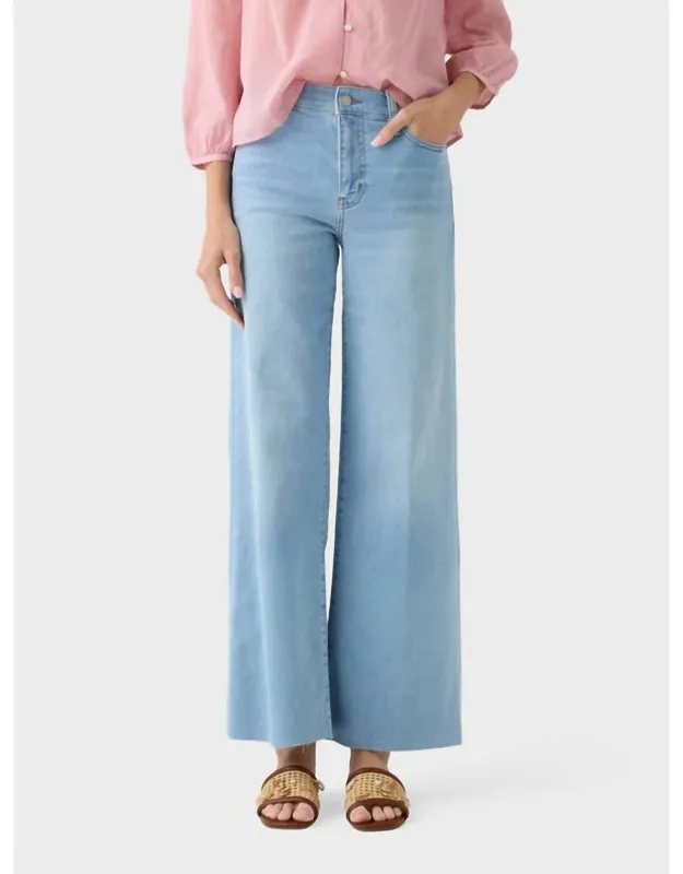 Le Slim Palazzo Jean - High-rise Wide-leg Denim