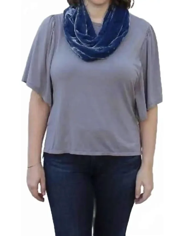 Silk Velvet Infinity Scarf