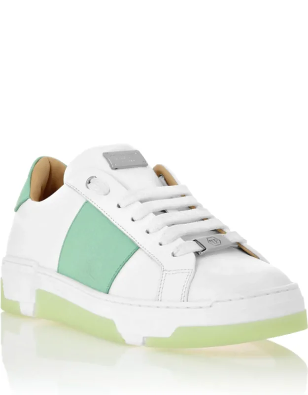 Lo-top Sneakers With Nappa Upper And Grooved Outsole