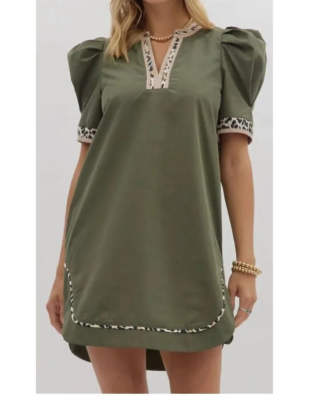 Mini Puff Sleeve Dress