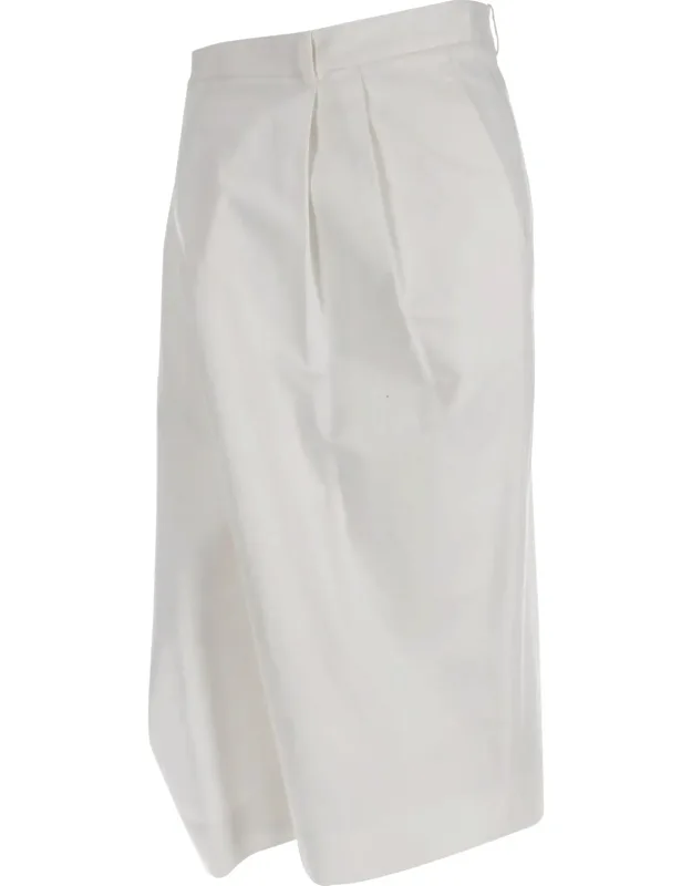 Skirt Accent Wide-leg Trousers