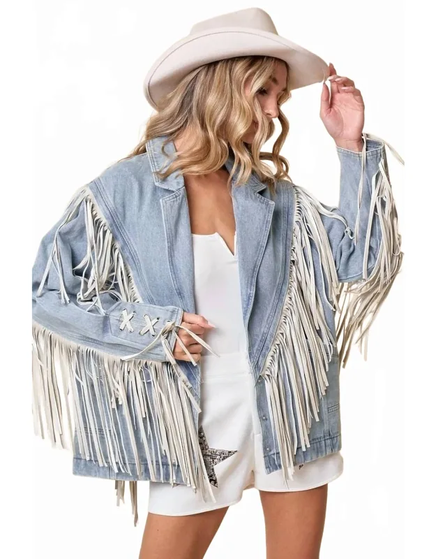 Fringed Denim Jacket