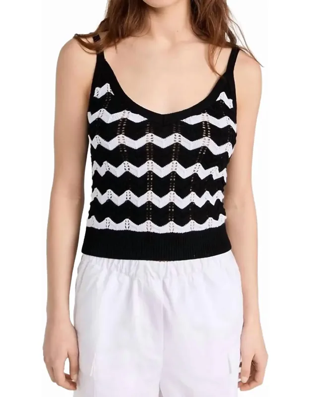 Chevron Stripe Bralette Tank