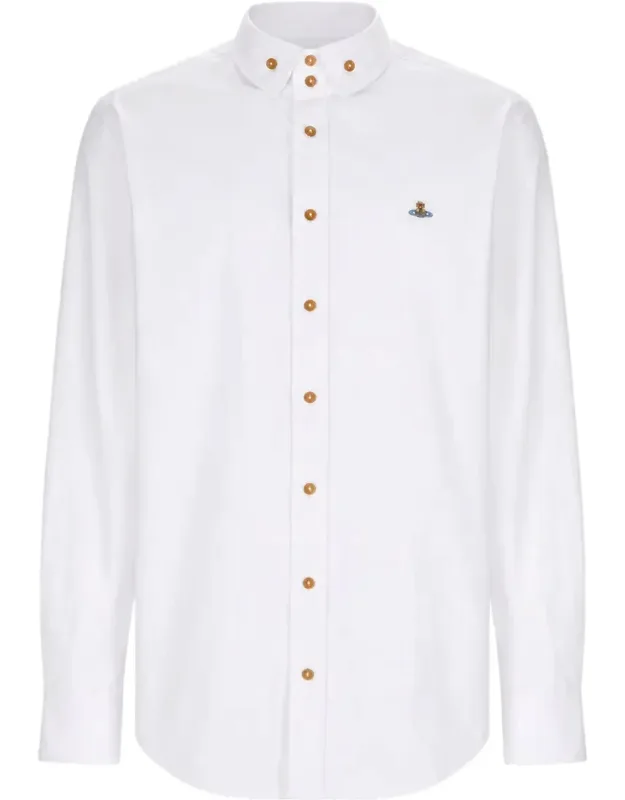 Long-sleeve Button-down Cotton Shirt