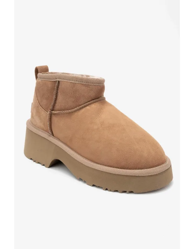 Leather Platform Boots