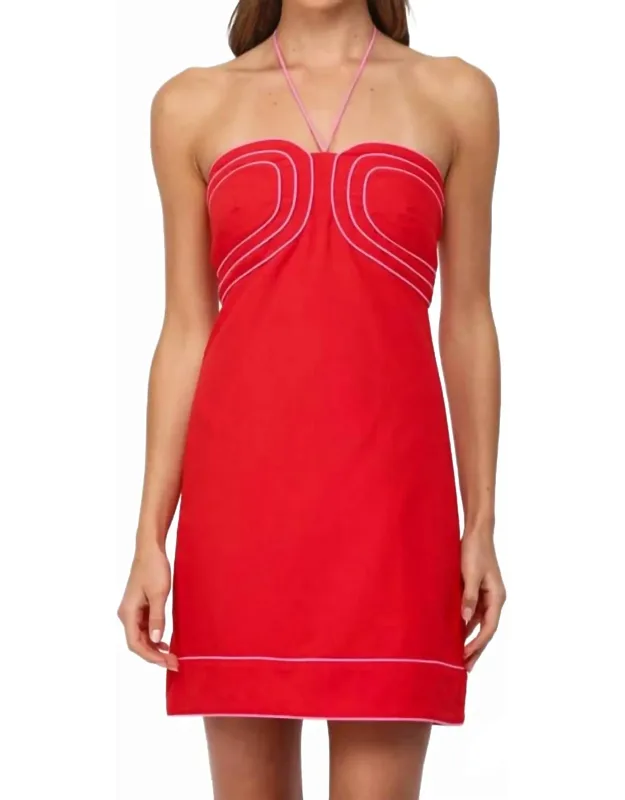 Halter Neck Mini Dress