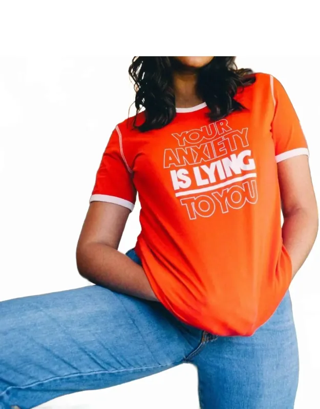 Anxiety Lies Graphic Tee