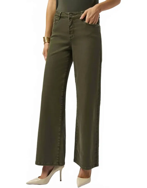 Mid-rise Wide Leg Denim Jeans