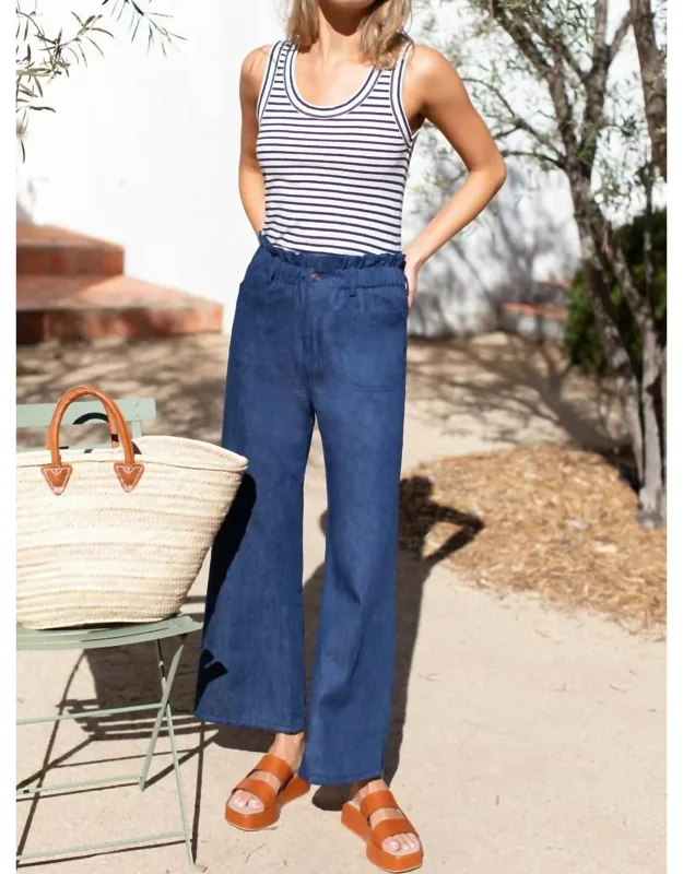 Zip Front Flare Leg Crop Jeans