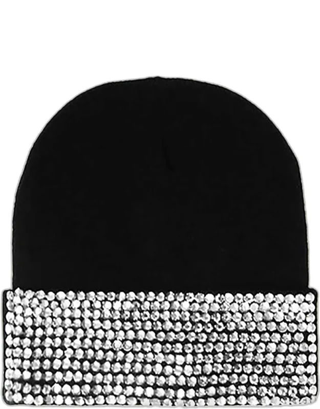 Embellished Rhinestone Beanie
