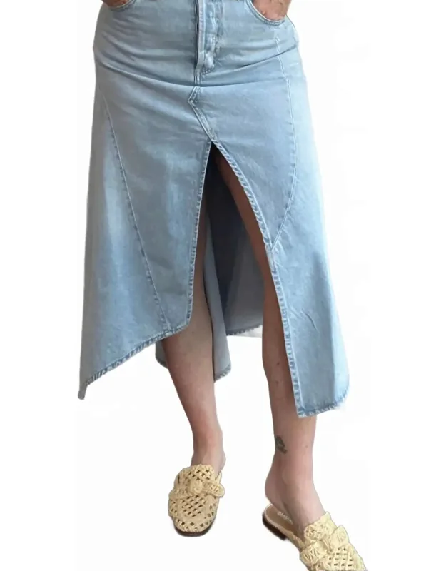 Aquarius Denim Maxi Skirt