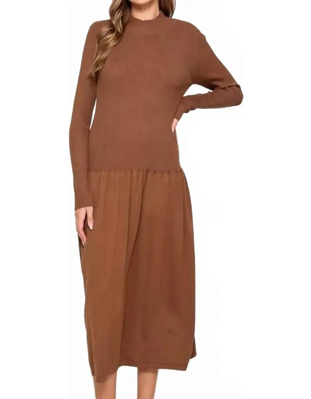 Flowy Knit Midi Dress