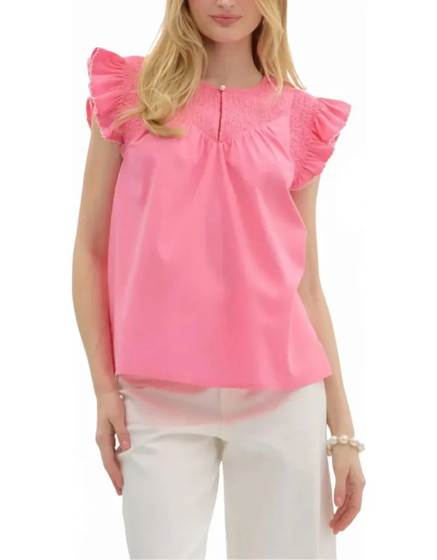 Flutter Sleeve Top