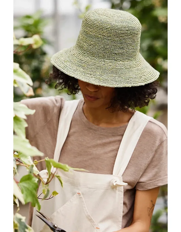 Crochet Raffia Bucket Hat