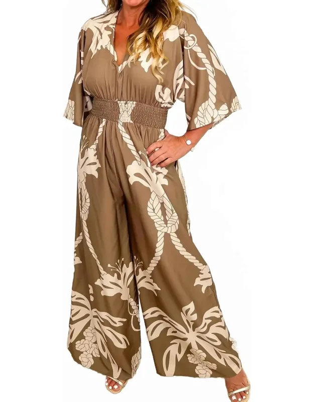 Lightweight Short Sleeve Jumpsuit