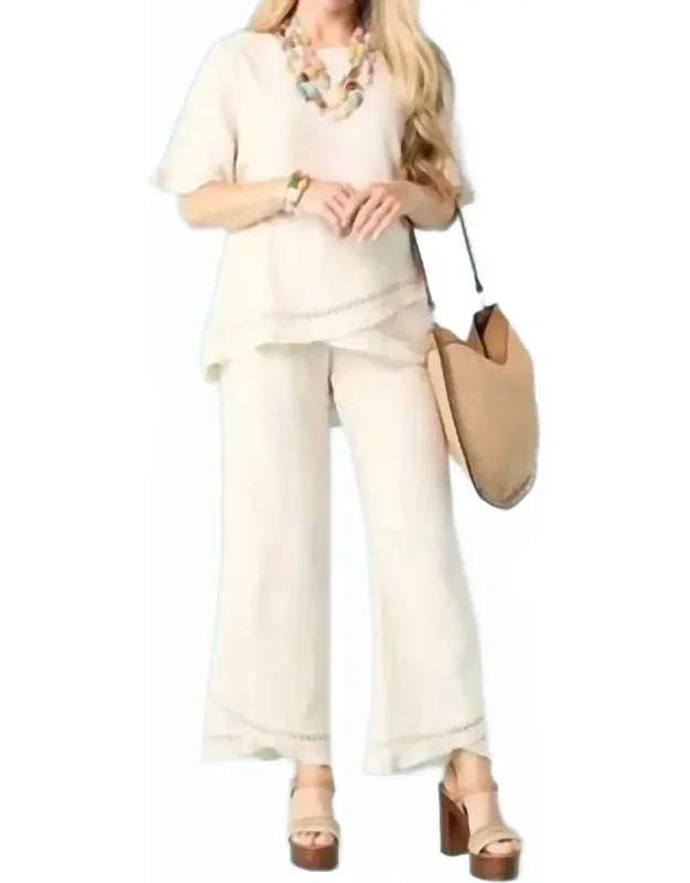 Crossover Ruffle Pants