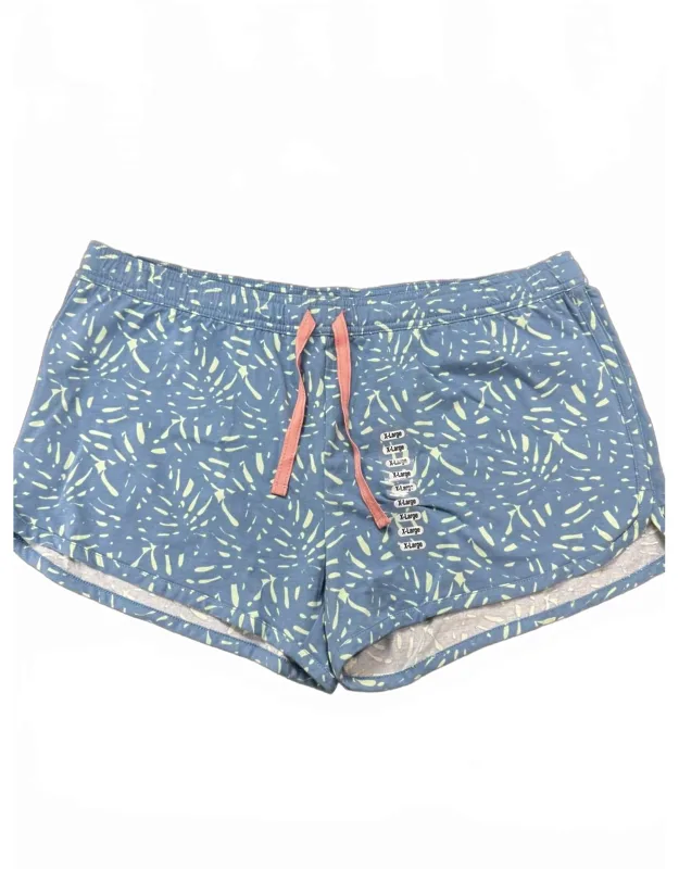 Palm Printed Knit Lounge Shorts
