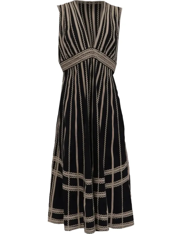 Palermo V-neck Midi Dress