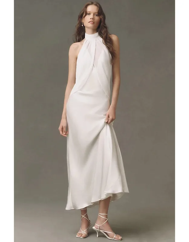 Halter Maxi Slip Dress