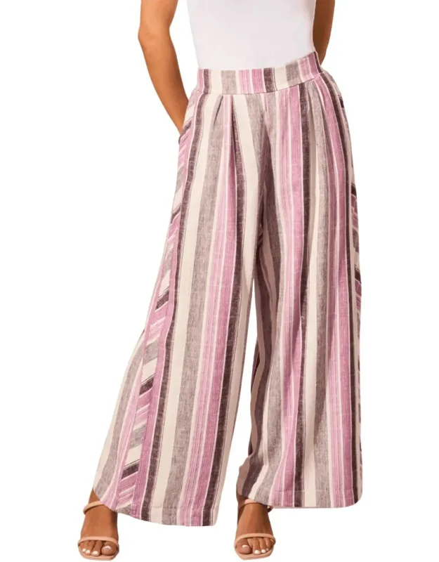 Linen Wide Leg Pants