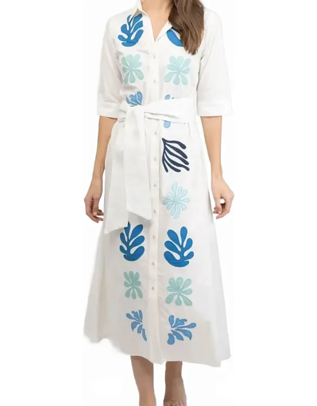 Eloise Applique Midi Dress