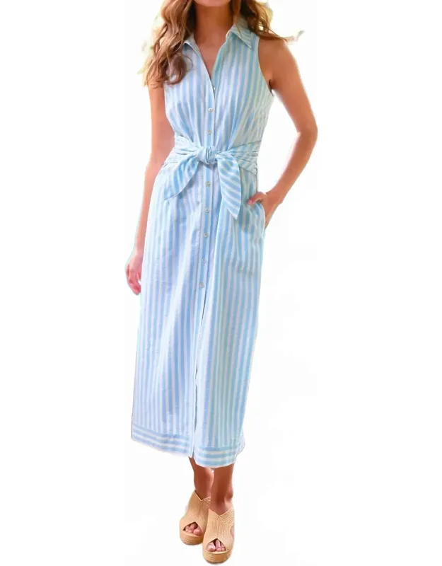 Pastel Stripe Long Dress