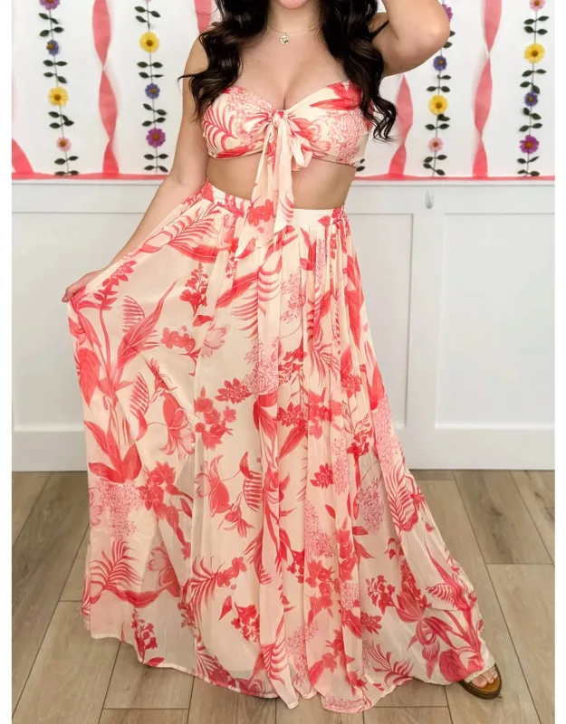 Villa Vacay High-rise Skirt Set