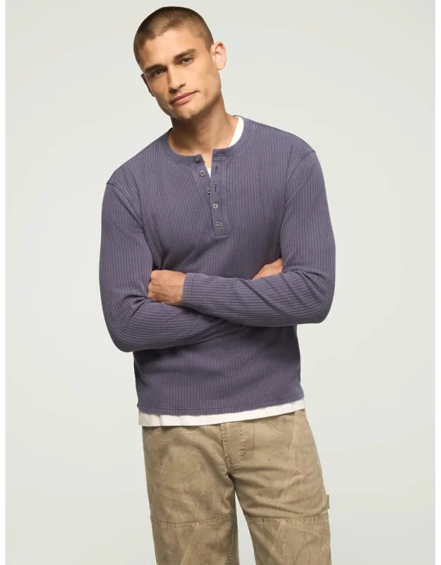 Long Sleeve Textured French Rib Tee