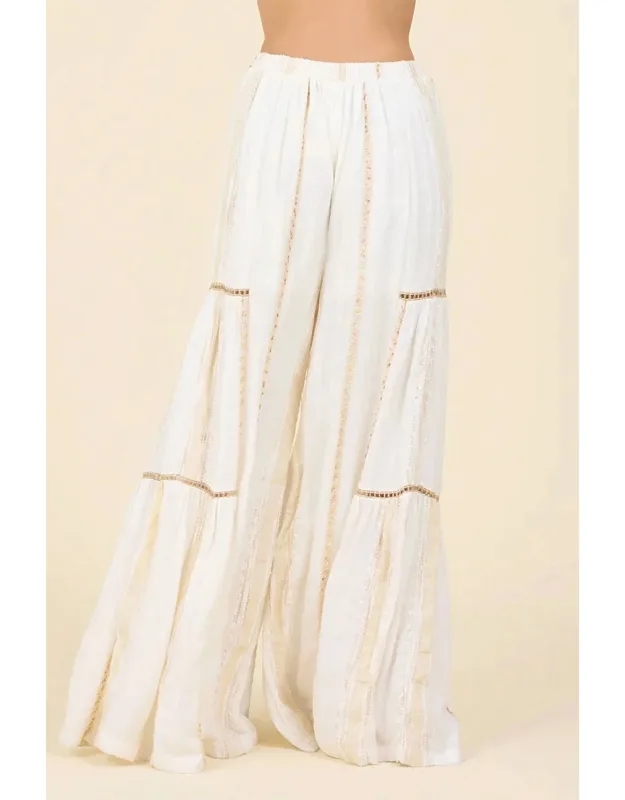 Tiered Wide Leg Pants