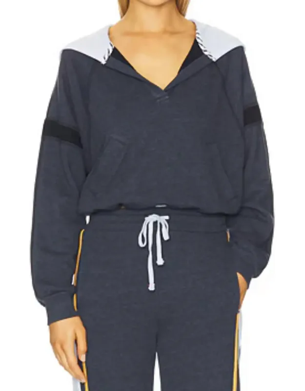Half Placket Hoodie