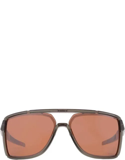Castel Prizm Tungsten Polarized Rectangular Sunglasses
