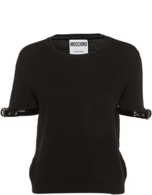 Couture Cashmere Belted Cuff Detail Jumper