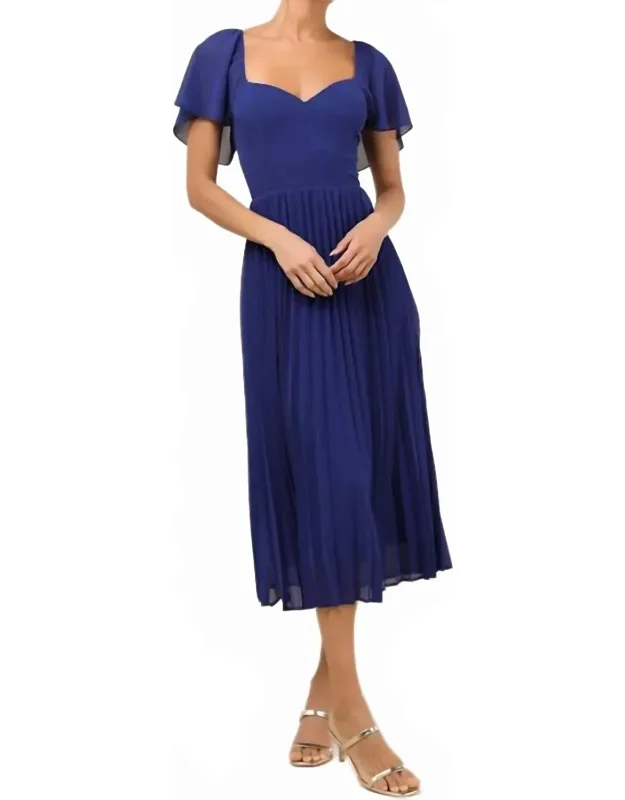 Flutter Sleeve Midi Dress