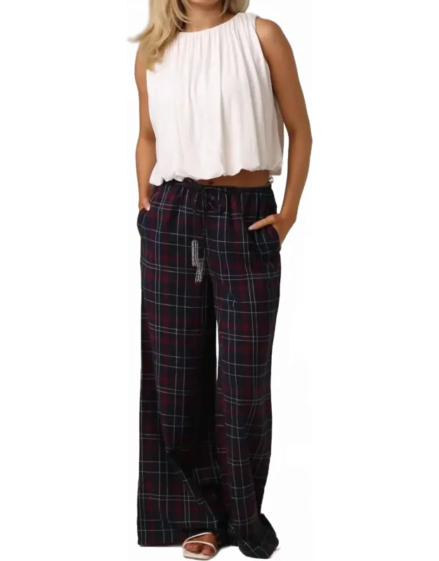 Beaded Beach Flannel Pants
