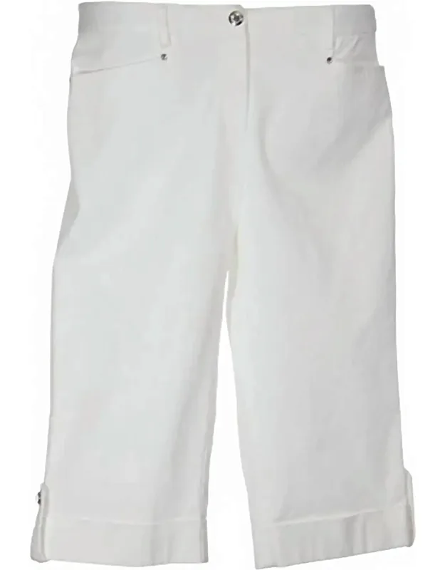 Comfort Waist Embellished Skimmer Capri Pants