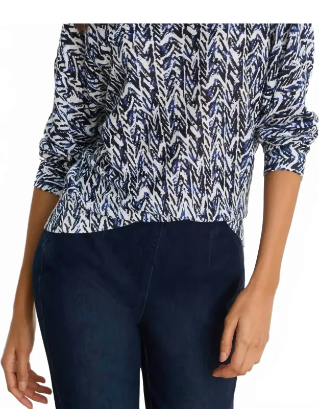 Boatneck Crosshatch Sweater