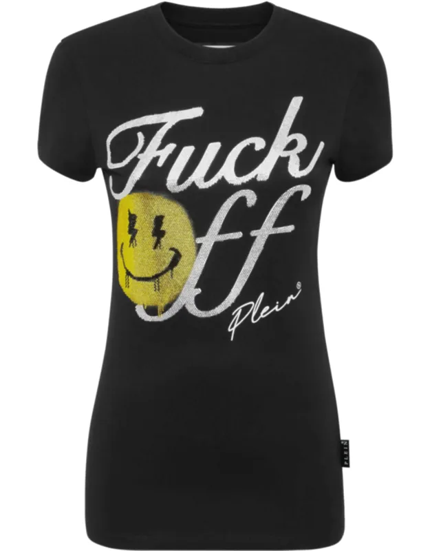T-shirt With Crystals Smile