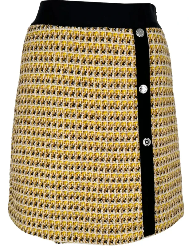 Tweed Pattern Mini Skirt
