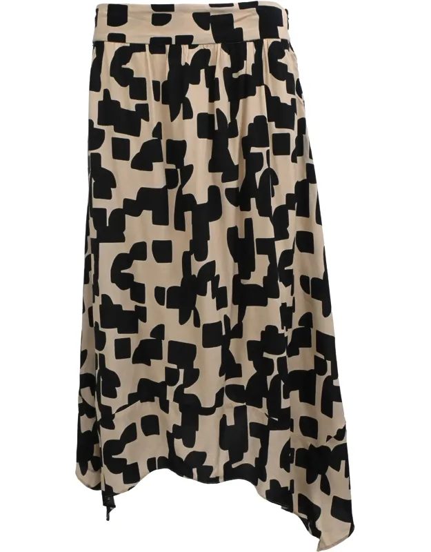 Printed Midi Skirt